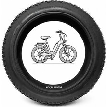 Koçak Motor Anlaslastik E Bike 20 x 4.0 Elektrikli Bisiklet Dış Lastiği