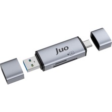 USB 3.2 Type-C ve Usb-A Otg Sd ve Micro Sd Hafıza Kart Okuyucu