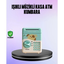 Astraltech Su Yeşili Elektronik Şifreli Atm Tasarımlı Para Biriktirme Kumbarası