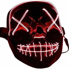 Astraltech Işıklı LED Maske Parti Eğlence Maskesi Hallowen Neon Maske
