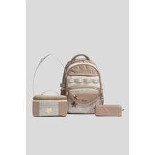Veibag Fame Ilkokul Okul Çantası 3'lü Set - Beslenme Çantalı ve Kalemlikli Sırt Çantası