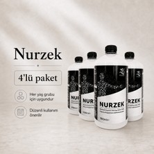 ZB Sağlıklı Yaşam Nurzek - Bentonit Kili Içeren Takviye Edici Gıda 1000 ml 4lü Paket