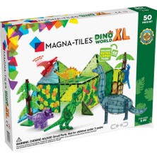 Magna-Tiles Magna-Tıles® - Dinozor Dünyası Xl Manyetik Bloklar - 50 Parça