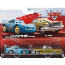 Disney Pixar Pack 2 Adet Metal Araba, 1:55 – Die-Cast Bling Bling Lightning Mcqueen &amp; Tex Dino