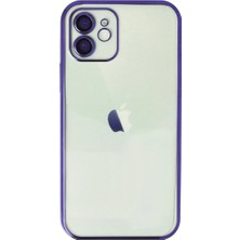 Morado Se siente Perfecto Apple Iphone 12 Kılıf Razer Lensli Silikon - Mor