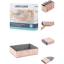 Wellgro Katlanır Dikdörtgen Top Havuzu Pembe - Topsuz