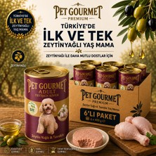 Zeytinyağlı ve Tavuk Etli Konserve Köpek Maması