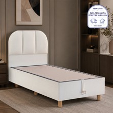 Niron Bohem Klapa 100X200 cm Tek Kişilik Baza Başlık Seti - Sandıklı Modern Takım