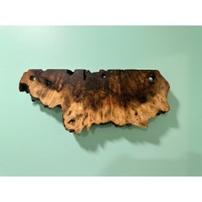 Rusticwood El Yapımı, Doğal Ahşap, Ceviz Ağacı, Rustic Bıçak Standı-Mutfak Organizeri