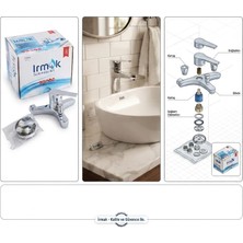Irmak Su Armatürleri Su Tasarruflu Dayanıklı Pirinç Gövde Krom Tek Kol Banyo Bataryası