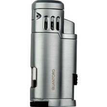 Quantoro MGM05-43 Delicili Üçlü Jet Alev Chrome Çakmak