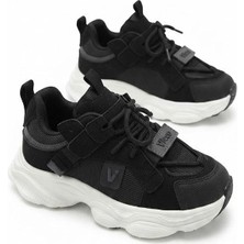 Vicco Ceni Siyah Anatomik Rahat Sneaker Kız Çocuk Ayakkabı 346.F26K.125