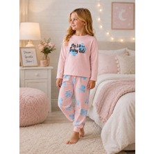 Yiğit Butik Kız Çocuk Çiçek Desenli Uzun Kollu Alt Üst Pijama Takımı