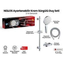 Neos Ne&os Sürgülü Duş Seti Krom Kaplama
