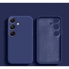 Samsung Galaxy S25 Fe ile Uyumlu Kılıf Lansman Kamera Korumalı Içi Kadife Yumuşak Renkli Siliko