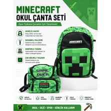 Güreller Kırtasiye Minecraft Ilköğretim Okul Çantası Takımı