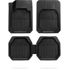 Proalet Universal Oto Paspas Seti, 3D Derin Havuzlu, Kesilebilir, 1. Sınıf Pvc Malzeme, Kaymaz Tab