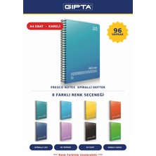 Gıpta Fresco Kareli 96 Yaprak Defter