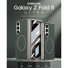 Monsgeek Samsung Galaxy Z Fold 8 Ultra Uyumlu Kılıf Magsafe Şarj Özellikli Premium Deri Dokulu Telefon Kılıfı