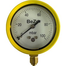 Beze Basınç Manometresi 0-100MBAR 63MM 1/4bsp