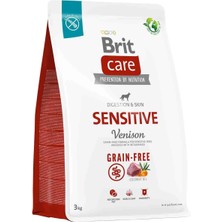 Brit Care Sensitive Digestion & Skin Geyikli Tahılsız Yetişkin Köpek Maması 3 kg
