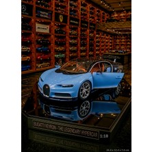 Oyuncak Sahili Bugatti Chiron Diecast BRGO 1:18 Büyükboy Koleksiyon Model Metal Araba Kapıları Ön Kaputu Açılır Orjnal 24.4cm Veyron