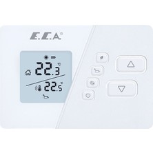 E.c.a. Poly Comfort 200W Kablosuz Oda Termostatı Beyaz