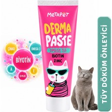 Metapet Tüy Dökülmesi Engelleyici Kedi Maltı Vitamini, Kediler için Tüy Döküm Dökme Önleyici B Biotin Macunu