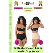 Floranova #korse Iz Yapmayan 2 Beden Küçülten Kaymaz Toparlayıcı Lazer Kesim Slip Korse 6'lı Set