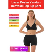 Floranova Özel Üretim Toparlayıcı Sıkılaştırıcı Iz Göstermeyen Şekillendirici Yandan Destekli Pop-Up Şort