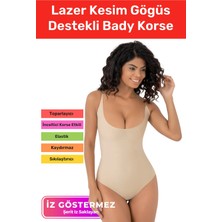 Floranova Özel Üretim Iz Göstermeyen Kaymaz Şekillendirici Toparlayıcı Lazer Kesim Gögüs Destekli Bady Korse
