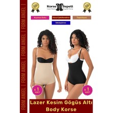 Floranova #korse Iz Yapmaz Göstermeyen Kaymaz Doku Toparlayıcı Sıkılaştıran Lazer Kesim String Korse 2'li Set
