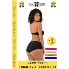 Floranova #batokülot Karın Basen Toparlayıcı Kaymaz Iz Yapmaz Lazer Kesim Toparlayıcı Bato Külot - 3 Adet