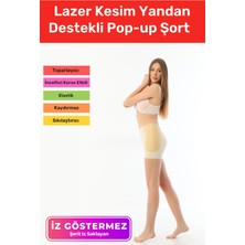 Floranova Özel Üretim Toparlayıcı Sıkılaştırıcı Iz Göstermeyen Şekillendirici Yandan Destekli Pop-Up Şort