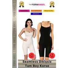 Floranova #korse Masaj Özellikli Iz Göstermeyen Kaymaz Dikişsiz Toparlayıcı Kadın Tam Boy Korse 2'li Set