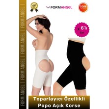 Floranova #korse Iz Göstermeyen Kaymaz Dikişsiz Vücut Şekillendiren Kalça Toparlayıcı Popo Açık Korse 6'lı Set