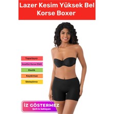Floranova Özel Seri Iz Göstermeyen Toparlayıcı Sıkılaştırıcı Şekillendirici Lazer Kesim Yüksek Bel Korse Boxer