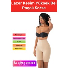 Floranova Yeni Sezon Iz Göstermeyen Kaymaz Sıkılaştırıcı Toparlayıcı Kadın Lazer Kesim Yüksek Bel Paçalı Korse