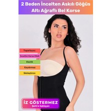 Floranova Vücut Şekillendirici Toparlayıcı Sıkılaştırıcı 2 Beden Incelten Askılı Göğüs Altı Ağraflı Bel Korse
