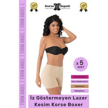 Floranova #korse Iz Göstermeyen Kaymaz Basen Toparlayıcı Şekillendiren Lazer Kesim Korse Boxer - 5 Adet
