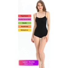 Floranova Özel Üretim Toparlayıcı Vücut Şekillendirici Kaymaz Iz Göstermeyen Rahat Kadın Slip Body