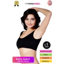 Floranova #büstiyer Dikişsiz Seamless Kadın Esnek Yumuşak Kumaş Kalın Askılı Pedli Spor Büstiyer - 1 Adet