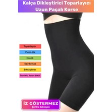 Floranova Inceltici Yüksek Bel Terlemeyi Önleyen Kaymaz Destekli Iz Göstermeyen Uzun Paçalı Toparlayıcı Korse
