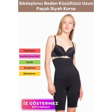 Floranova Özel Üretim Toparlayıcı Vücut Sıkılaştırıcı Şekillendirici Iz Göstermez Kaymaz Uzun Paçalı Korse