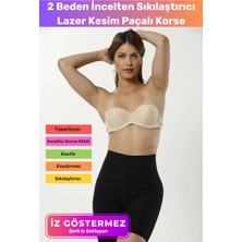 Floranova 2 Beden Incelten Toparlayıcı Sabitleyici Iz Göstermez Kaymaz Sıkılaştırıcı Lazer Kesim Paçalı Korse