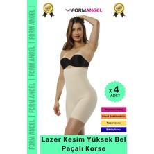 Floranova #korse Iz Göstermeyen Kaymaz Lazer Kesim Toparlayıcı Rahat Yüksek Bel Hayalet Slip Korse - 4 Adet