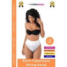 Floranova #korse Iz Yapmaz Kaymayan Seamless Alt Karın Göbek Toparlayıcı String Külot Kadın Korse - 2 Adet