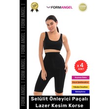 Floranova #korse Lazer Kesim Dikişsiz Iz Göstermeyen Toparlayıcı Kaymaz Selülit Önleyici Paçalı Korse - 4 Adet