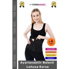 Floranova #korse Doğum Sonrası Ayarlanabilir Balenli Ayarlanabilir Lohusa Hamile Toparlayıcı Bel Korse- 4 Adet