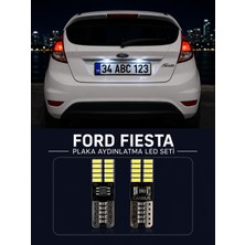 Ford Fiesta Plaka Aydınlatması Beyaz Özel Cob LED